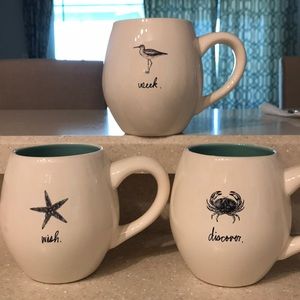 Rae Dunn Beach/ sea collection mugs